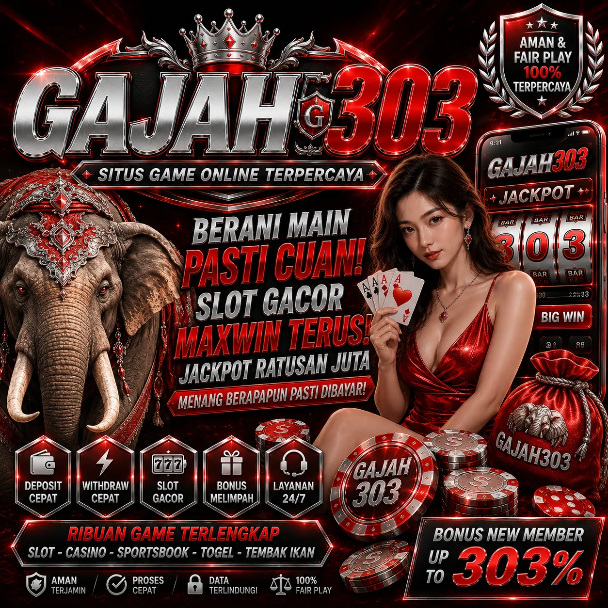 GAJAH303 Banner